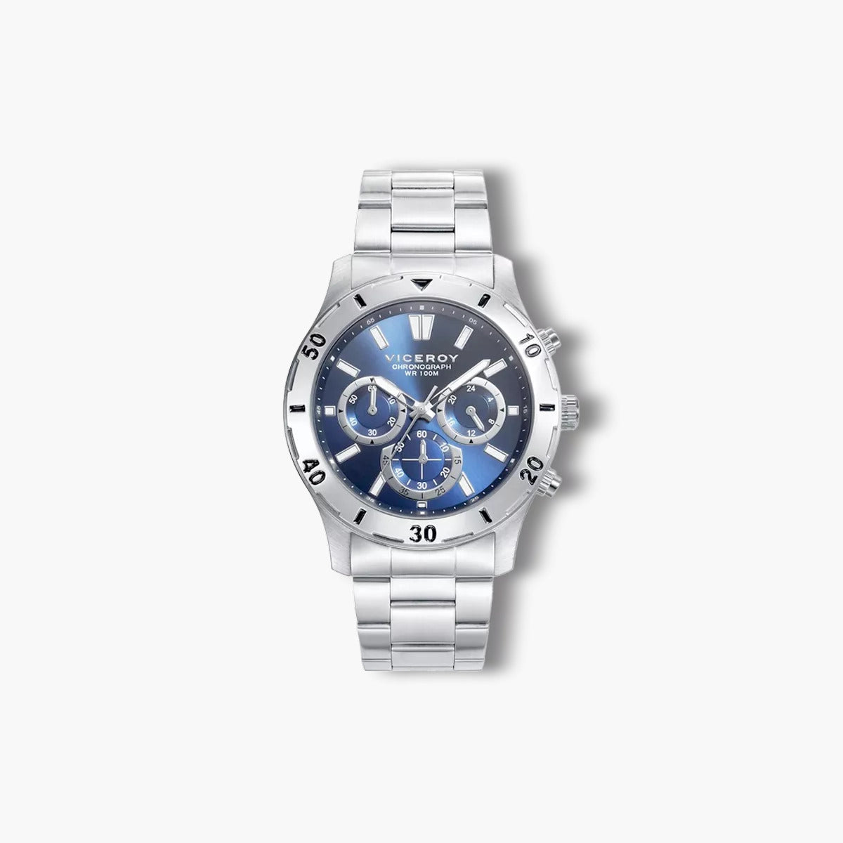 Reloj Viceroy Heat 401135-37 cronógrafo acero y azul