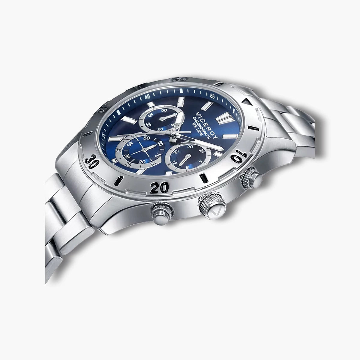 Reloj Viceroy Heat 401135-37 cronógrafo acero y azul