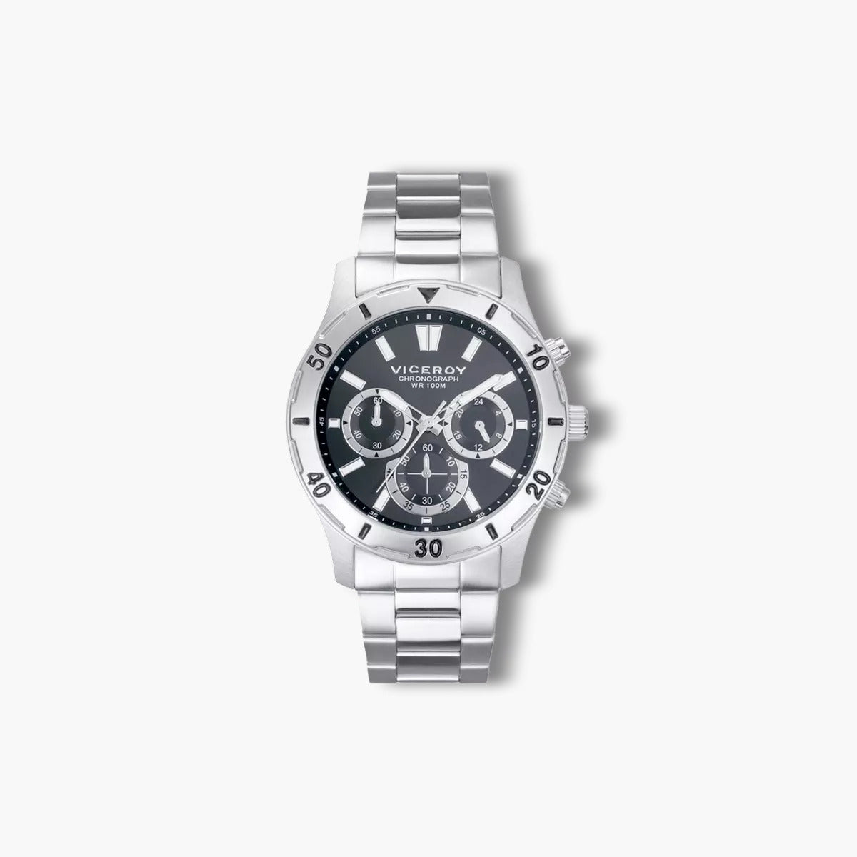 Reloj Viceroy Heat 401135-57 cronógrafo acero esfera negra