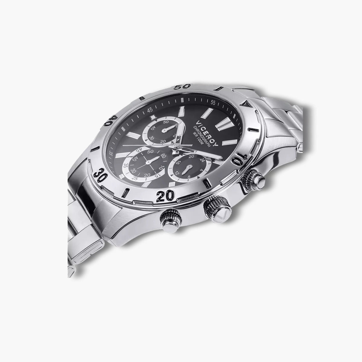Reloj Viceroy Heat 401135-57 cronógrafo acero esfera negra