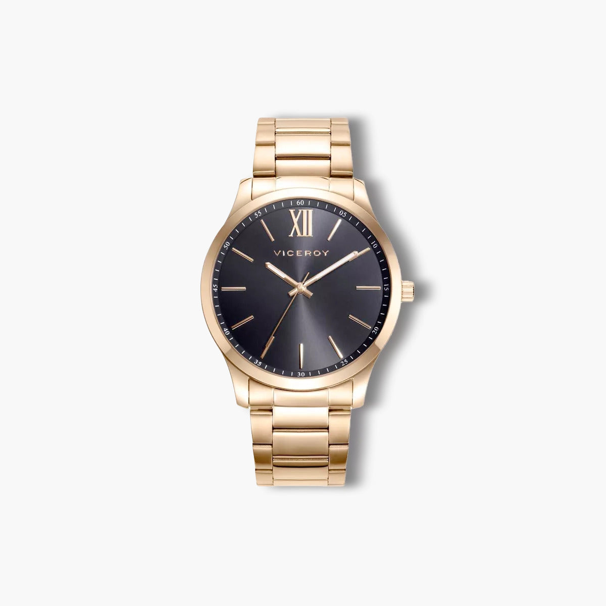 Reloj Viceroy Magnum 401185-93 acero dorado esfera negra