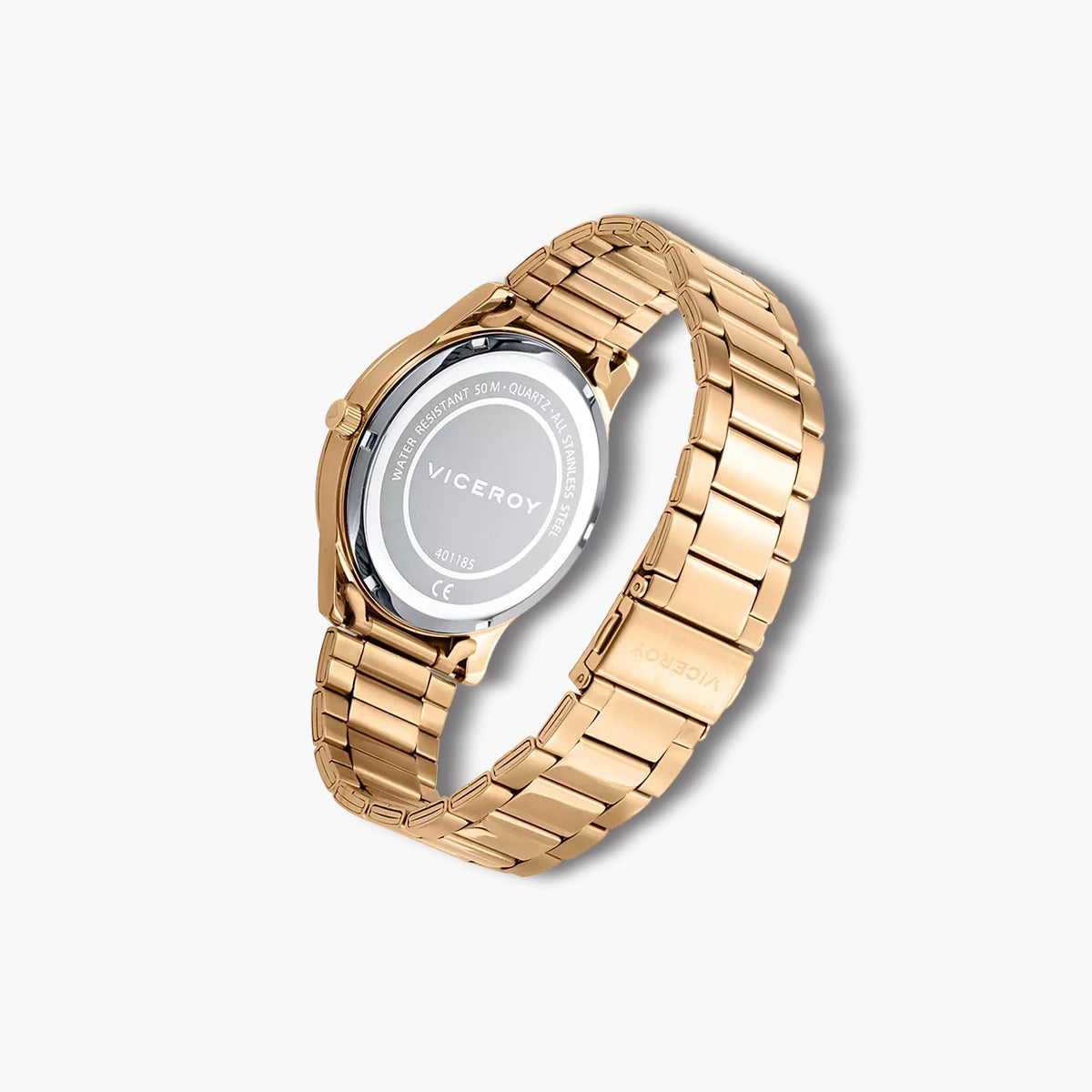 Reloj Viceroy Magnum 401185-93 acero dorado esfera negra