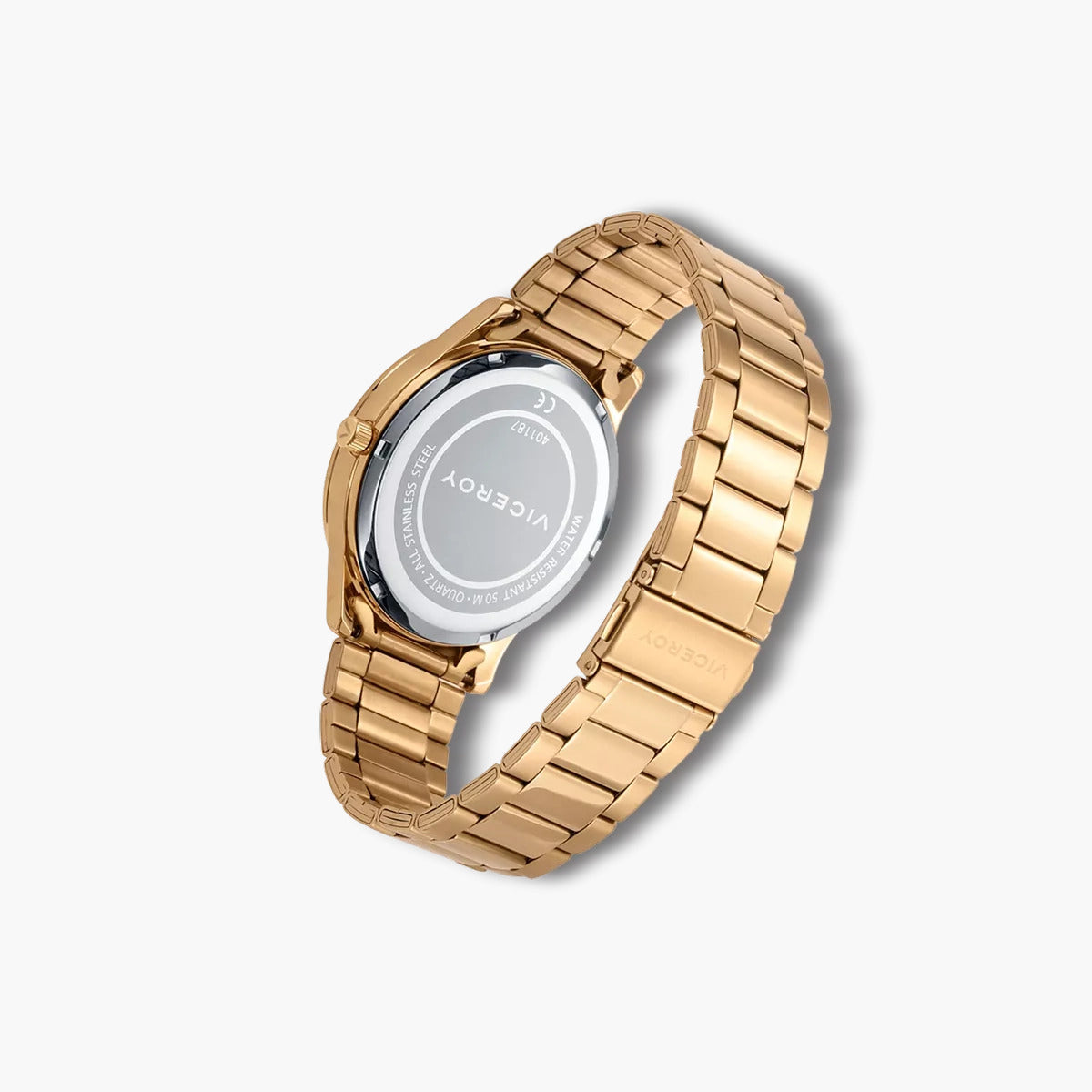 Reloj Viceroy Magnum 401187-93 acero dorado esfera negra