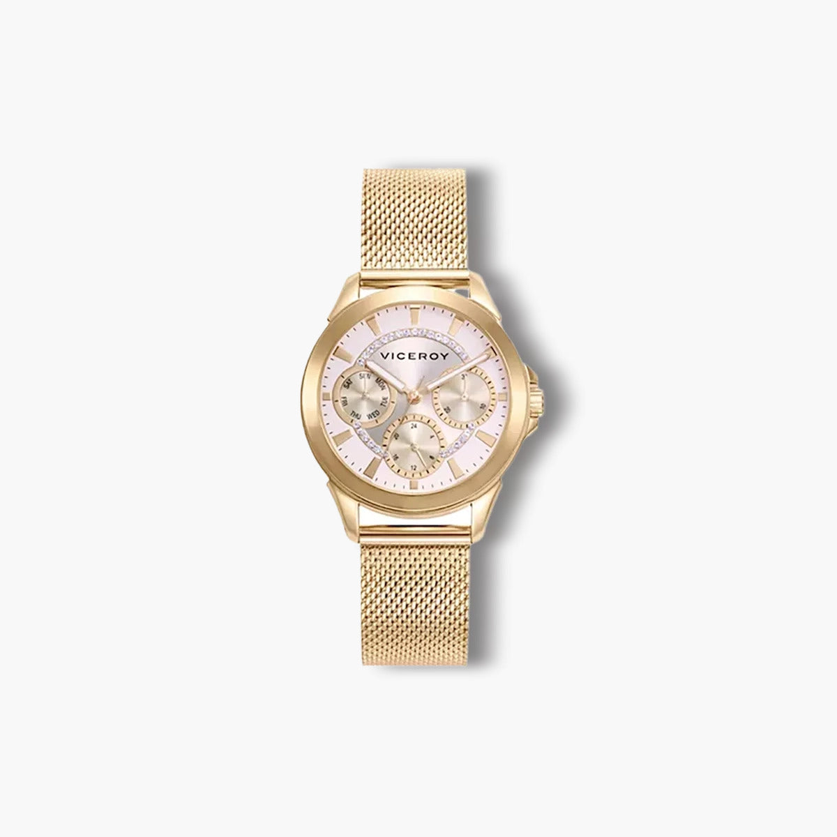 Reloj Viceroy Chic Style 401196-97 acero dorado esfera blanca