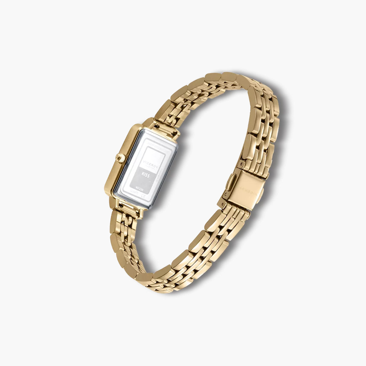 Reloj Viceroy Kiss 401220-67 acero dorado esfera verde