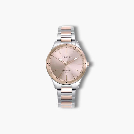 Reloj Viceroy Grand 401228-77 acero bicolor esfera rosa