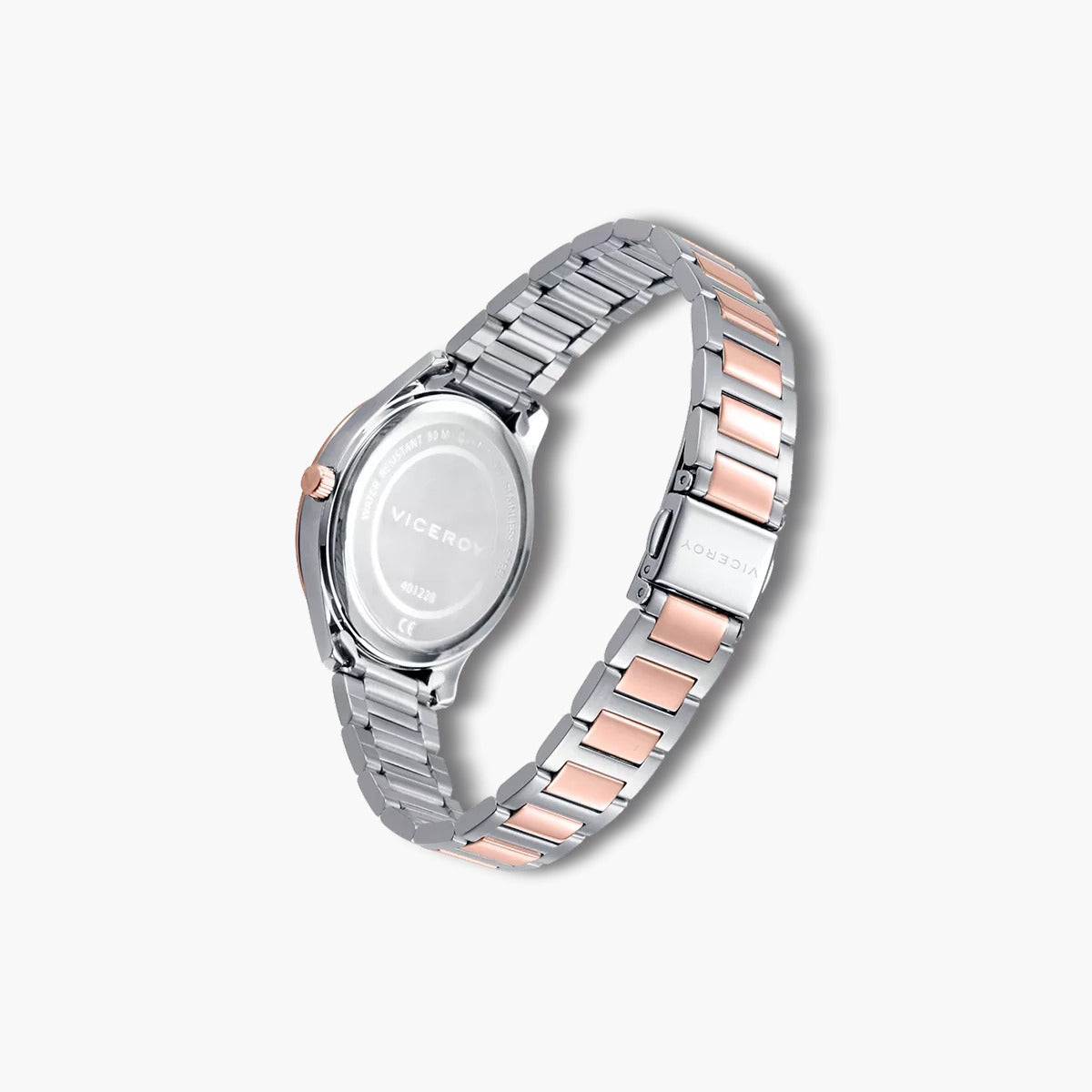Reloj Viceroy Grand 401228-77 acero bicolor esfera rosa
