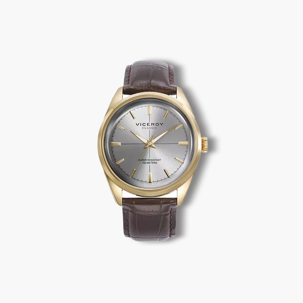 Reloj Viceroy Classic 401375-17 piel marrón esfera gris