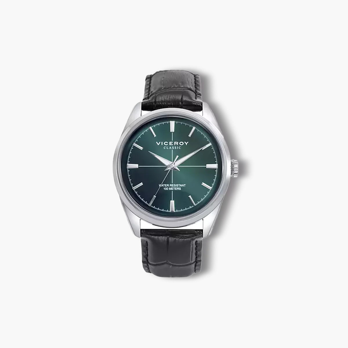 Reloj Viceroy Classic 401375-67 piel negra esfera verde