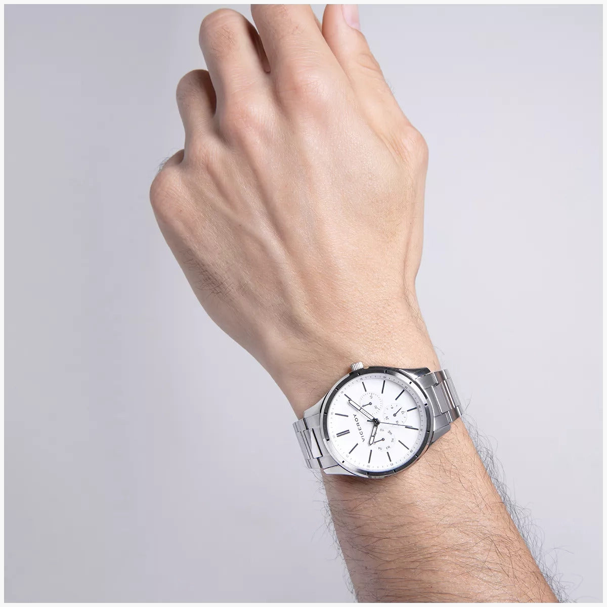 Reloj Viceroy Grand 401387-07 acero esfera blanca