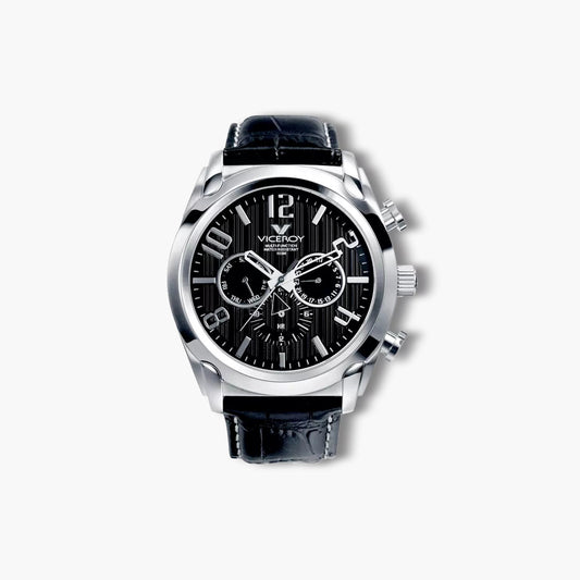 Reloj Viceroy Magnum 40347-55 piel negra esfera negra