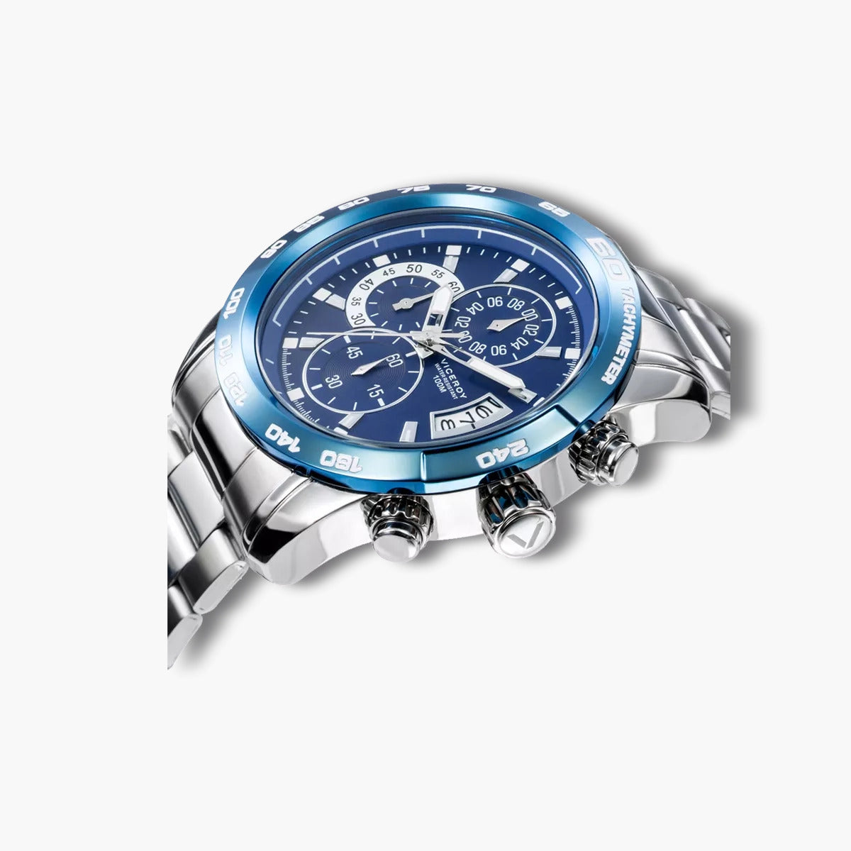 Reloj Viceroy Heat 40421-09 cronógrafo acero esfera azul