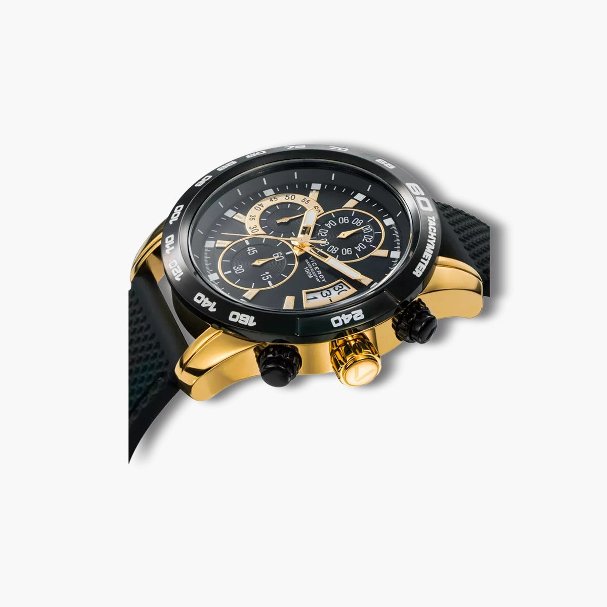 Reloj Viceroy Heat 40421-29 cronógrafo acero negro y dorado