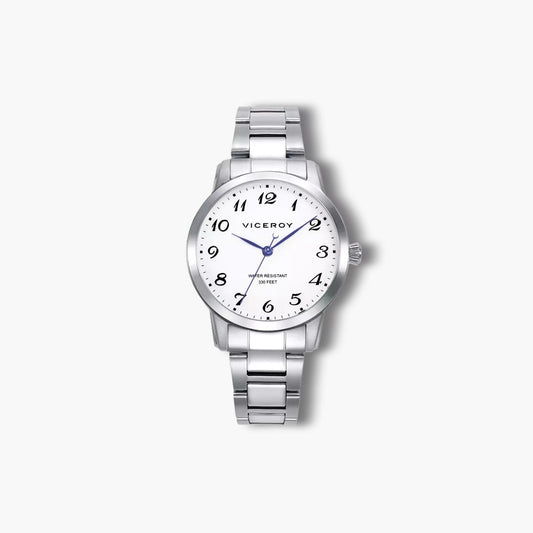 Reloj Viceroy Grand 41138-05 piel marrón esfera blanca