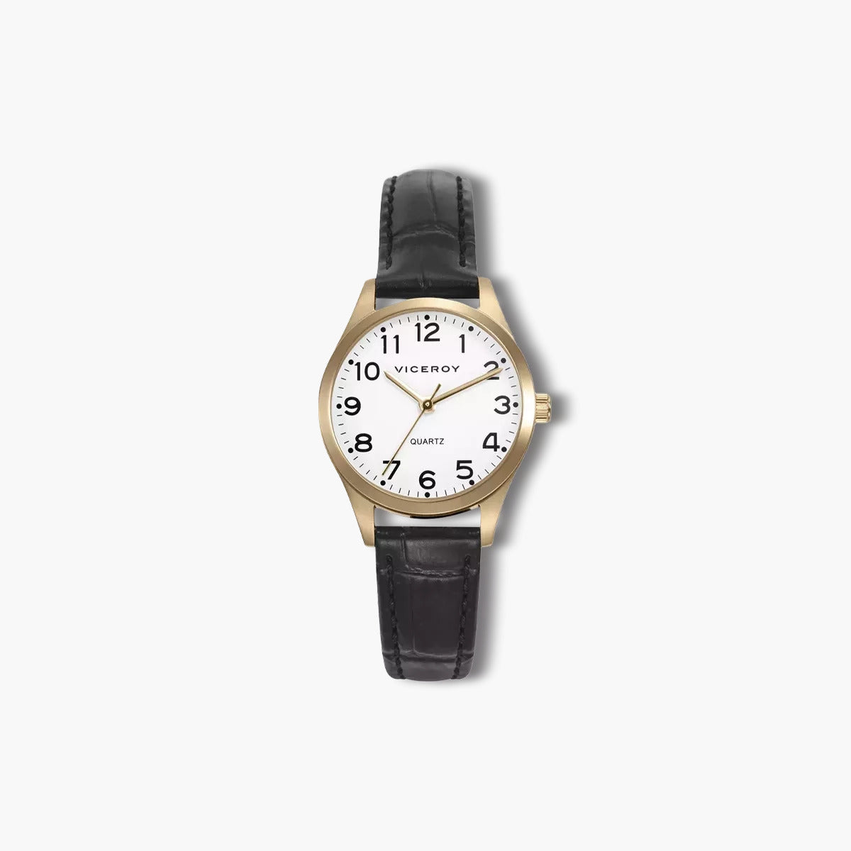 Reloj Viceroy Grand 42222-94 piel marrón esfera blanca y dorada