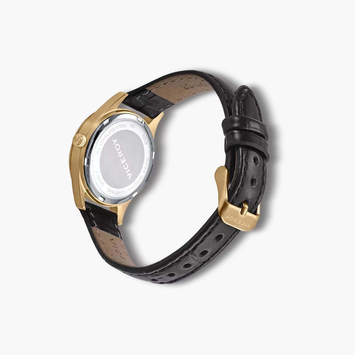 Reloj Viceroy Grand 42222-94 piel marrón esfera blanca y dorada