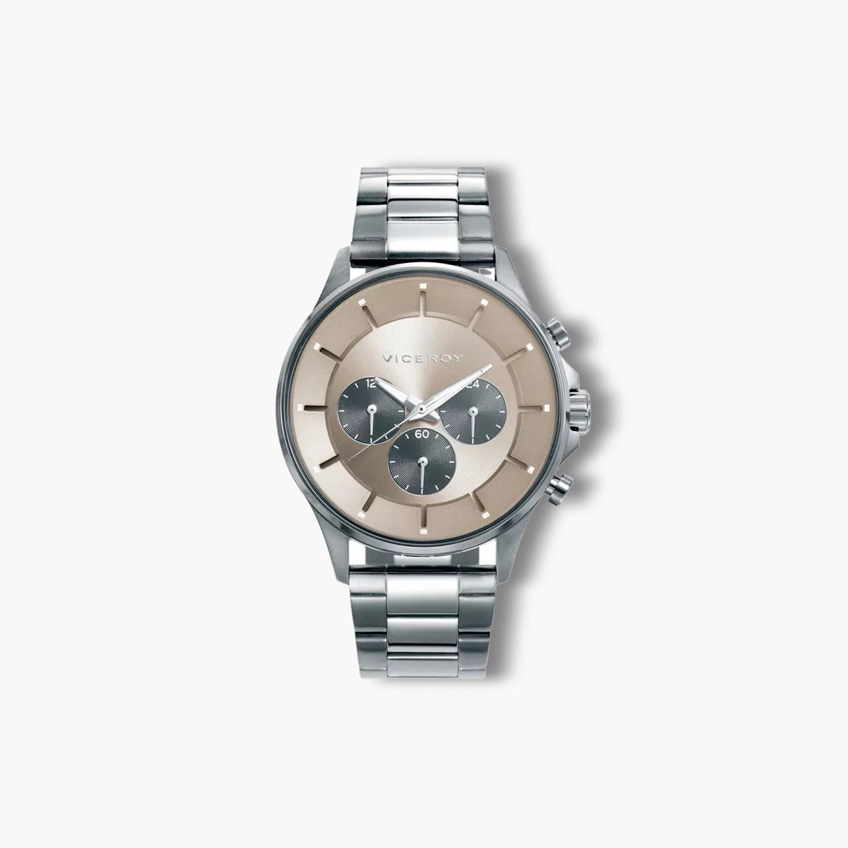 Reloj Viceroy Beat 42391-17 acero gris esfera marrón