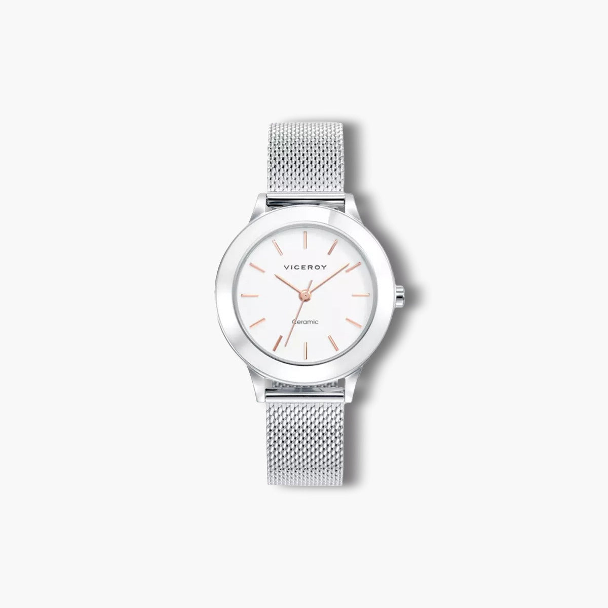 Reloj Viceroy Cerámica 471182-07 esfera blanca