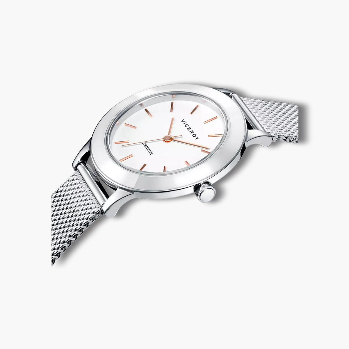 Reloj Viceroy Cerámica 471182-07 esfera blanca