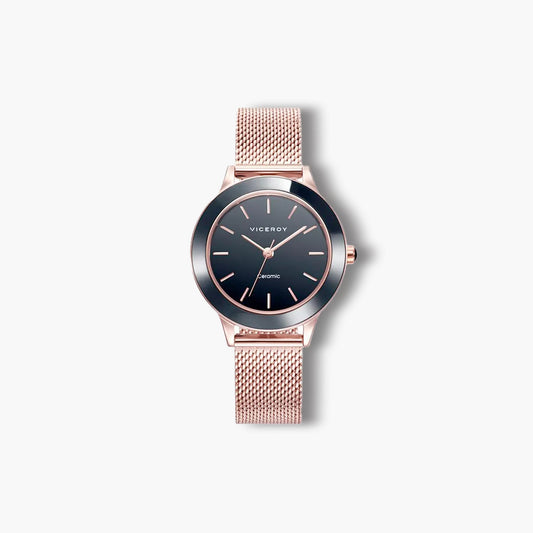Reloj Viceroy Cerámica 471182-57 rosa esfera negra