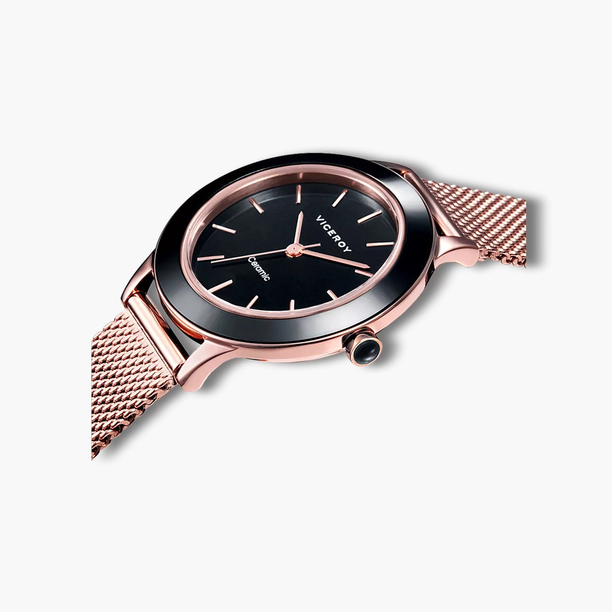 Reloj Viceroy Cerámica 471182-57 rosa esfera negra