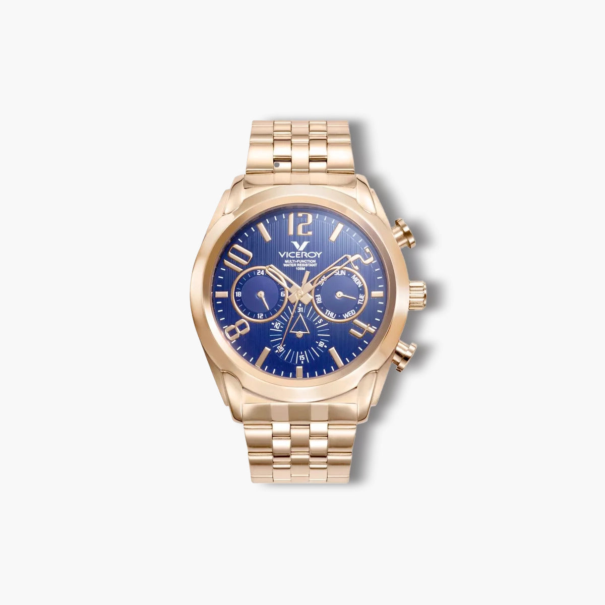Reloj Viceroy Magnum 471195-97 acero dorado esfera azul