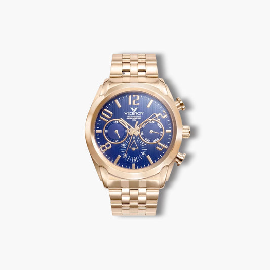Reloj Viceroy Magnum 471195-97 acero dorado esfera azul