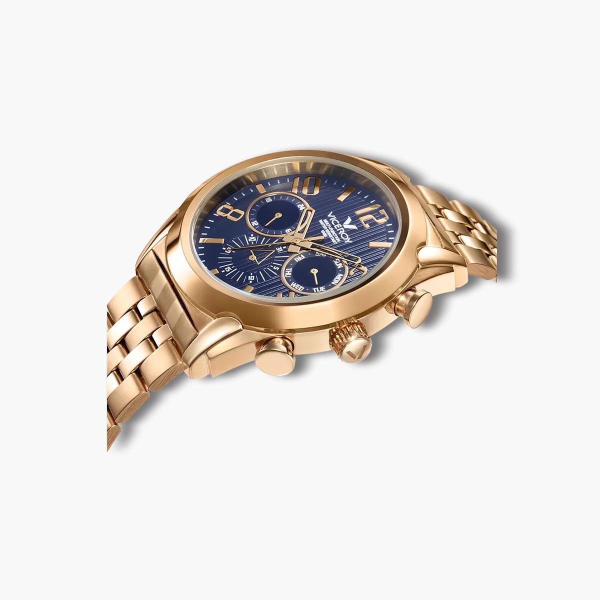 Reloj Viceroy Magnum 471195-97 acero dorado esfera azul