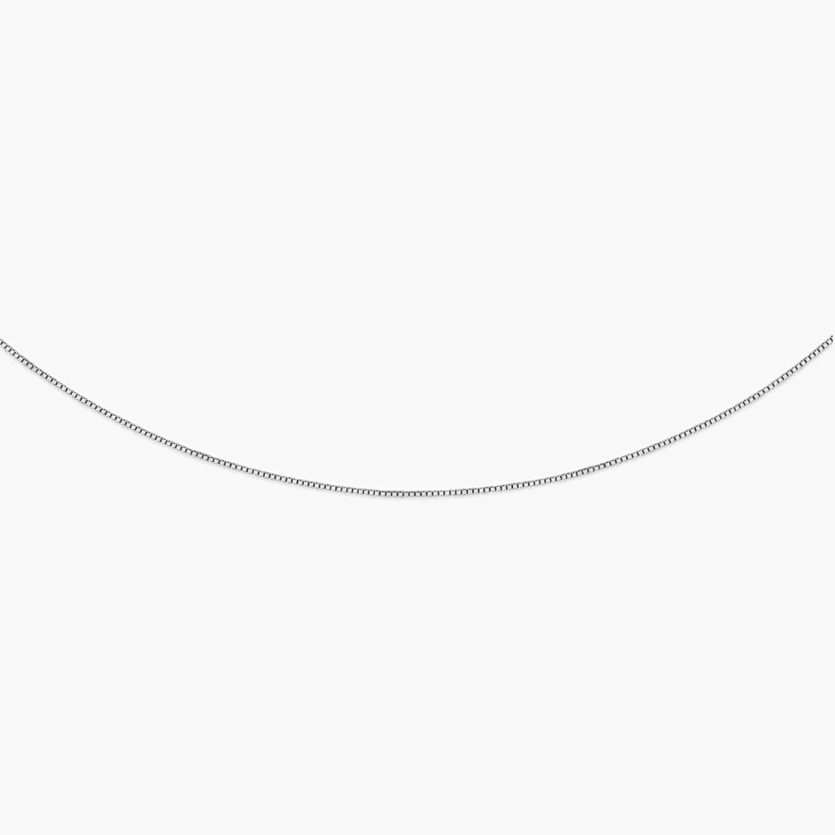 Cadena de oro blanco 18K 45 cm