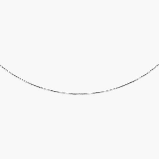 Cadena de oro blanco 18K 45 cm