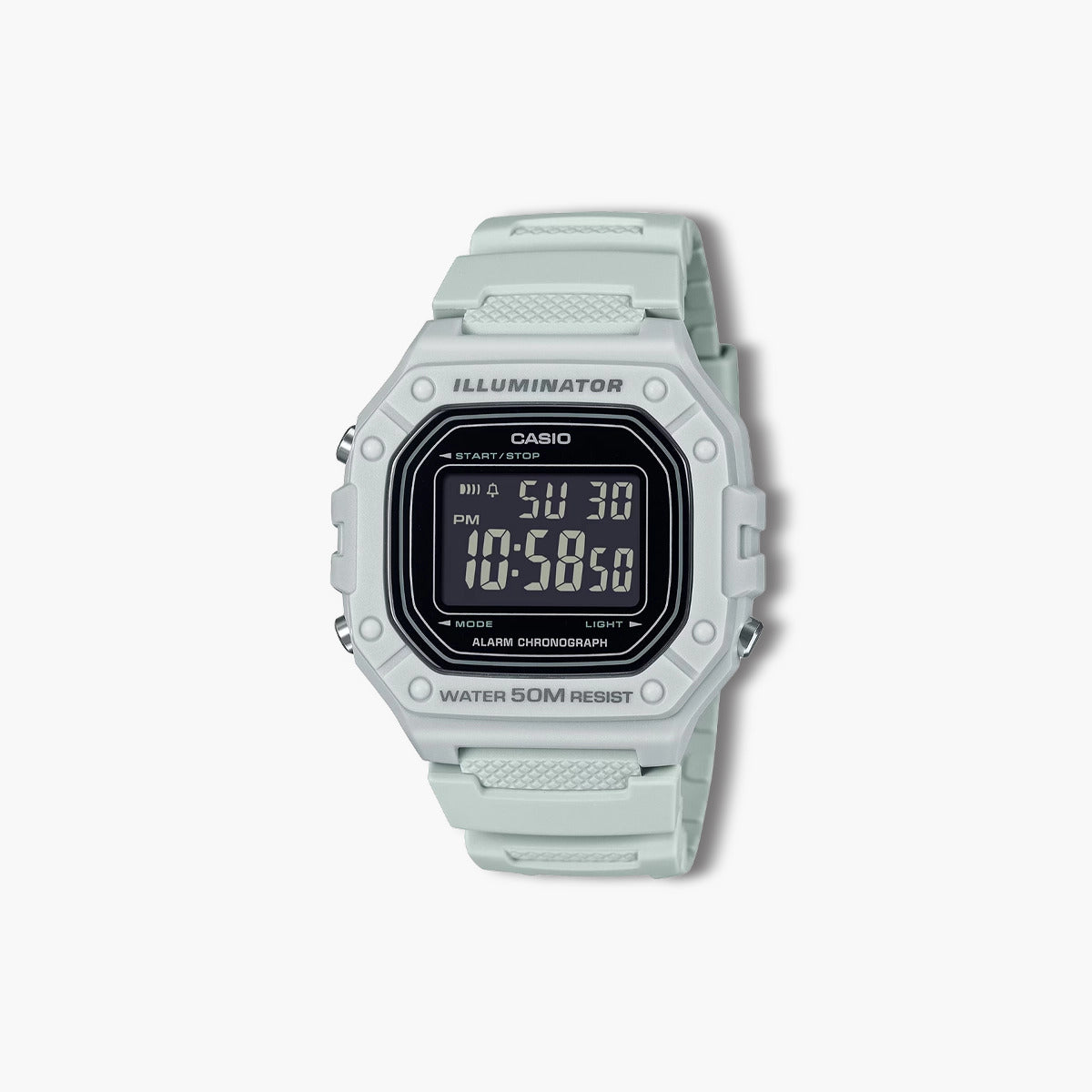 Reloj Casio Collection Retro W-218H-8BVEF digital gris