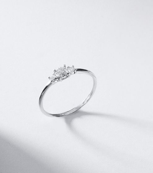 The type of brilliance of diamond rings