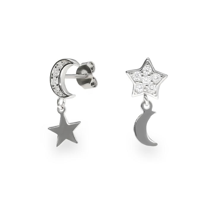 Pendientes inspiracion teenage plata